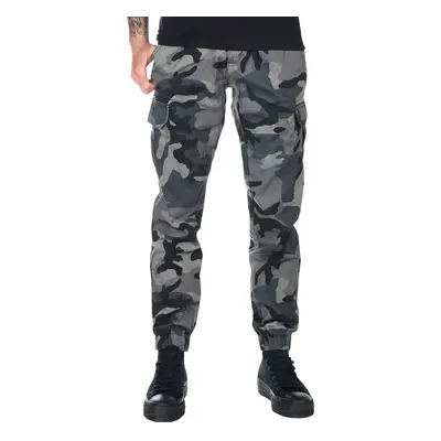 Damen Hose URBAN CLASSICS - High Waist - dunkel camo