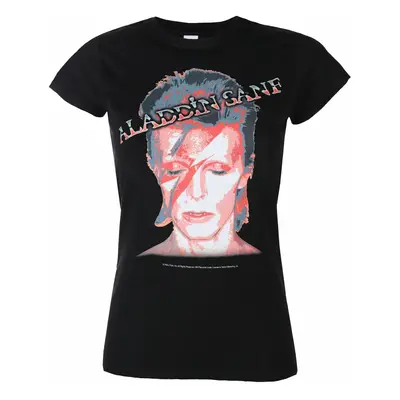 Metal T-Shirt Frauen David Bowie - Aladdin Sane - ROCK OFF - BOWTS12LB