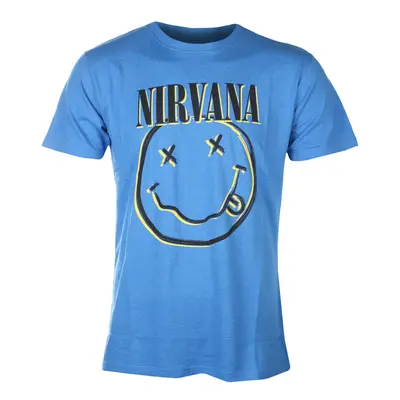 Metal T-Shirt Männer Nirvana - Inverse Happy Face - ROCK OFF - NIRVTS13MBL