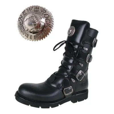 Lederschuhe Frauen - Flat Classic Boot (1473-S1) Black - NEW ROCK - M.1473-S1