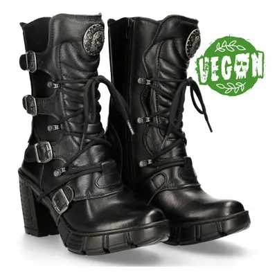 NEW ROCK - VEGANE STIEFEL- VEGAN NEGRO