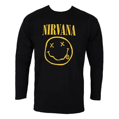 Metal T-Shirt Männer Nirvana - Happy Face LOGO - PLASTIC HEAD - RTNIR081