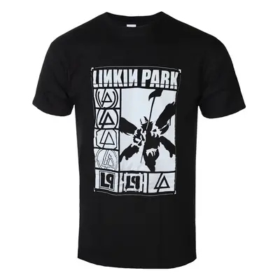 Metal T-Shirt Männer Linkin Park - Logos Rectangle - ROCK OFF - LPTS18MB