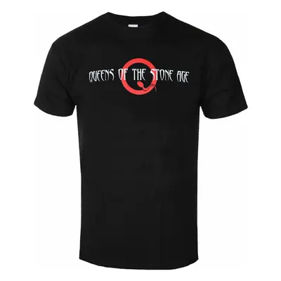 Metal T-Shirt Männer Queens of the Stone Age - Text Logo & Q - ROCK OFF - QOTSATS09MB