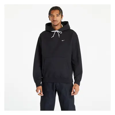 Sweatshirt Nike Solo Swoosh Men's Fleece Pullover Hoodie Black/ White