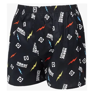 Trunks Horsefeathers Manny Boxer Shorts Black/ Ignite Print