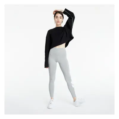 Leggins Nike Women's High-Waisted Logo Leggings Dk Grey Heather/ White