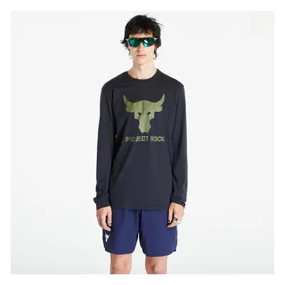 T-shirt Under Armour Project Rock Brahma Bull Long Sleeve Tee Black/ Marine OD Green/ Marine OD 