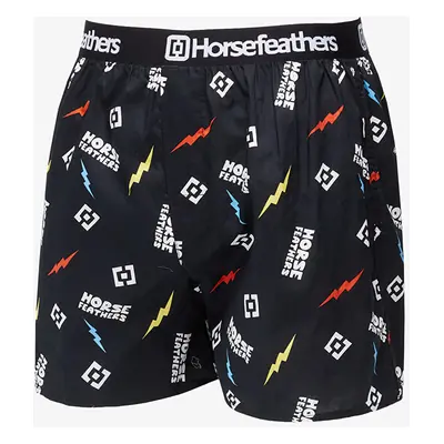 Trunks Horsefeathers Frazier Boxer Shorts Black/ Ignite Print