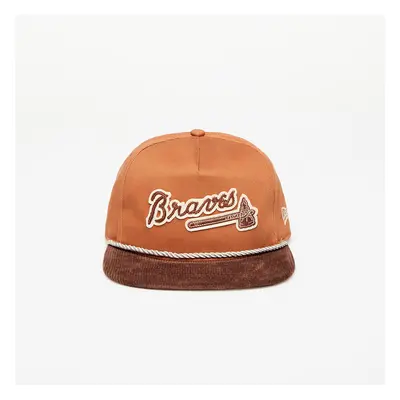 Cap New Era Atlanta Braves Cord Golfer Snapback Cap Brown