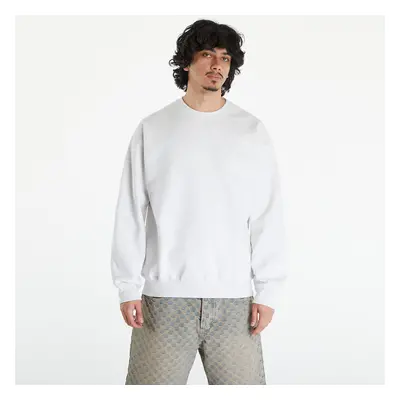 Sweatshirt Nike Solo Swoosh Men's Fleece Crew Birch Heather/ White