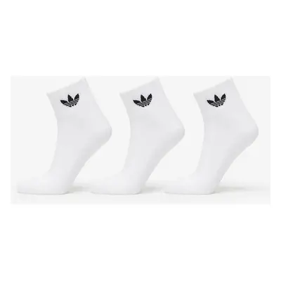 adidas Mid Ankle Socks 3-Pack White/ White/ Black