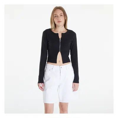 T-shirt Nike Sportswear Chill Knit Women's Slim Full-Zip Ribbed Cardigan Black