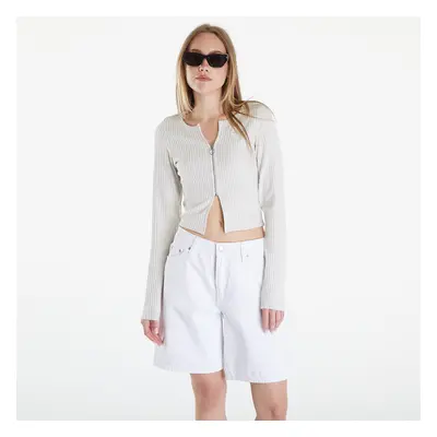 T-shirt Nike Sportswear Chill Knit Women's Slim Full-Zip Ribbed Cardigan Light Orewood Brown/Lig