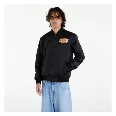 Jacke Mitchell & Ness NBA Lightweight Satin Bomber Vintage Logo Lakers Black