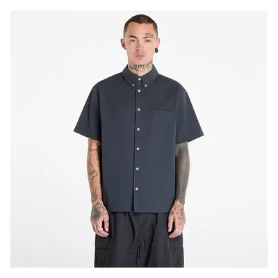 Hemd Nike Life Men's Short-Sleeve Seersucker Button-Down Shirt Anthracite/ Anthracite