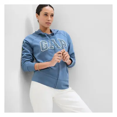 Sweatshirt GAP Logo Fullzip Hoodie Bainbridge Blue Flora