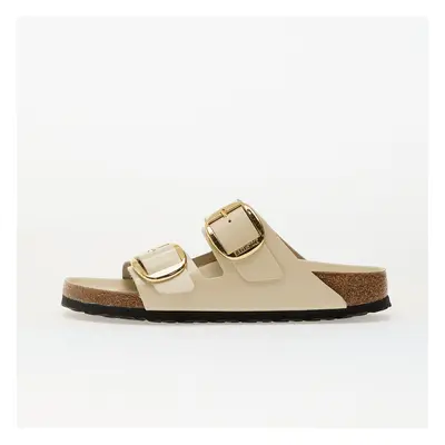 Sneakers Birkenstock Arizona Big Buckle Natural Leather Patent High-Shine Ecru EUR