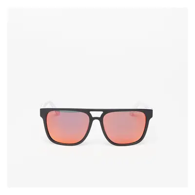 Sonnenbrillen Horsefeathers Trigger Sunglasses Matt Black/ Mirror Red