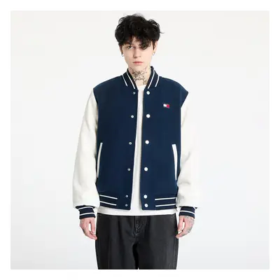 Bomber Tommy Jeans Wool Blend Varsity Jacket Blue