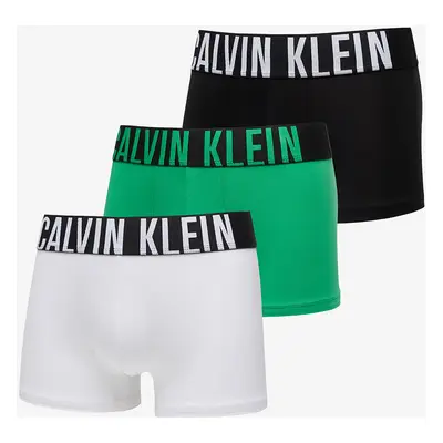 Calvin Klein Intense Power Cotton Stretch Trunk 3-Pack White/ Black/ Blossom Green