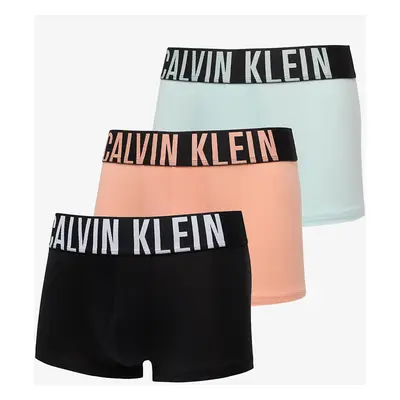 Calvin Klein Intense Power Cotton Stretch Trunk 3-Pack Papaya Punch/ Black/ Moonlight Jade