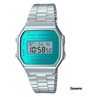 Armbanduhr Casio A 168WEM-2EF Silver/ Turquoise