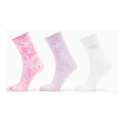 adidas Tie Dye Crew Socks 3-Pack Bliss Pink
