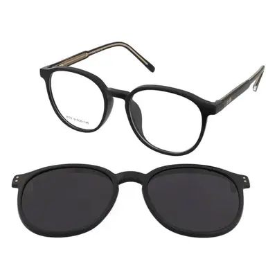 Crullé Stick C1 Clip-on | Brille mit Sonnenclip | Virtuelle Anprobe | Unisex | Kunststoff | Quad