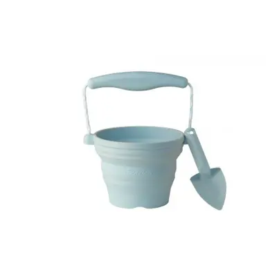 Scrunch Set Silikon-Eimer und -Schaufel-Set, Duck Egg Blue