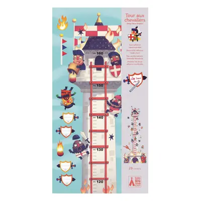 Wandsticker Messlatte Knight's Tower