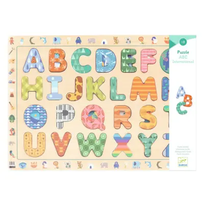 Holzpuzzle ABC - Englisch und Französisch