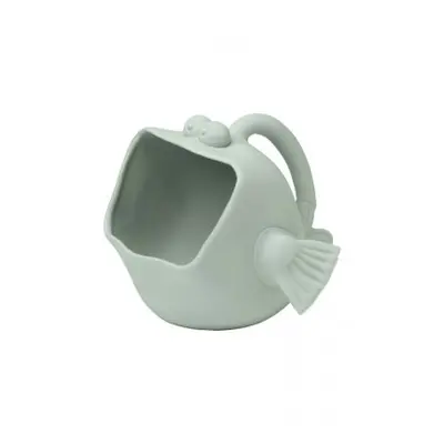 Scrunch Silikoneimer und -kanne 2in1 in Form eines Fisches, Sage Green