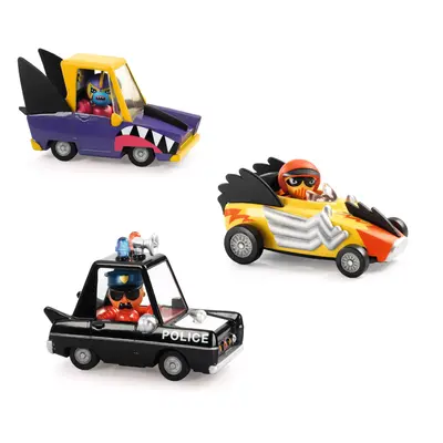Crazy Motors Set - Hurry police + Shark N'Go + Electro choc