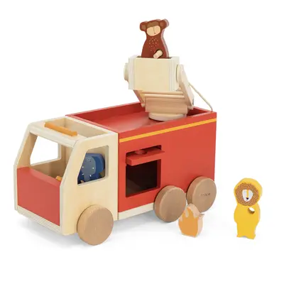Trixie Feuerwehrauto aus Holz