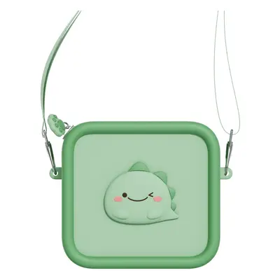 Grüner Dino Silikon-Tasche für Zoo Family Kamera/Walkie-Talkie