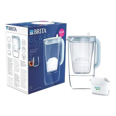 BRITA Glaskanne 2,5 l hellblau NEU