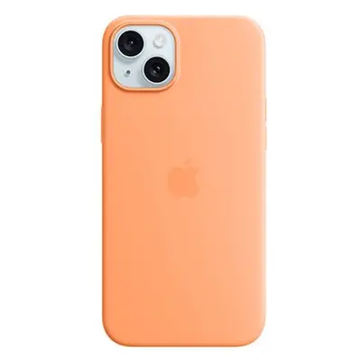 Apple iPhone Plus Silikonhülle mit MagSafe orangensorbetfarben