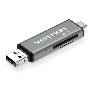 Vention USB2.0 Multi-function Card Reader Gray