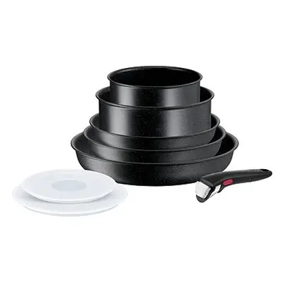 Tefal Ingenio Black Stone 8-teiliges Kochgeschirr-Set L3998802