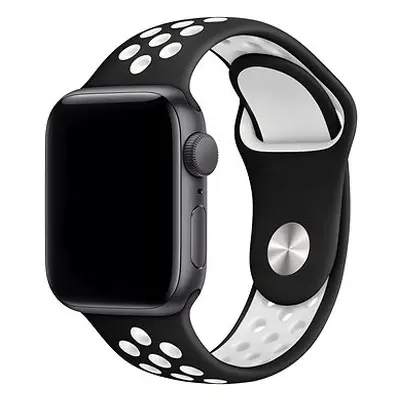 Eternico Sporty für Apple Watch 42mm / 44mm / 45mm Pure White and Black