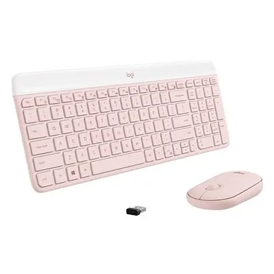Logitech Slim Wireless Combo MK470, rosa - US