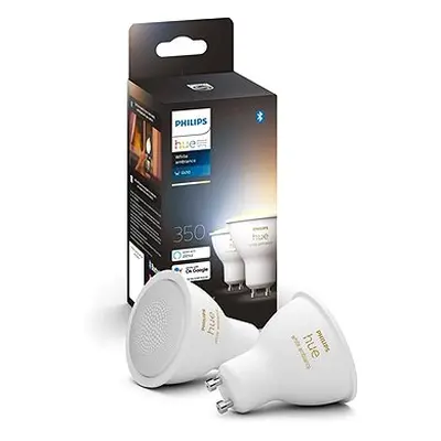 Philips Hue Weiß Ambiance 4.3 W GU10 Set 2tlg