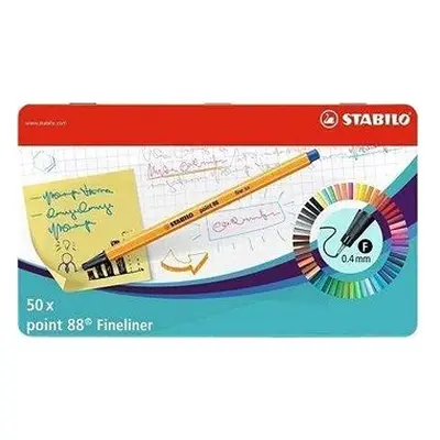STABILO Point 50 Stück Metallgehäuse