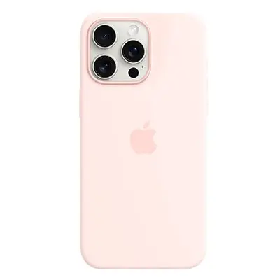 Apple iPhone 15 Pro Max Silikonhülle mit MagSafe hellrosa