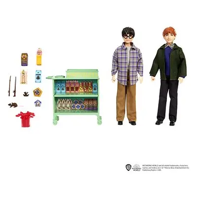 Harry Potter Puppen von Harry und Ron im Hogwarts Express