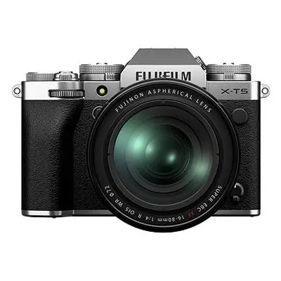 Fujifilm X-T5 Gehäuse silber + XF mm f/4.0 R OIS WR
