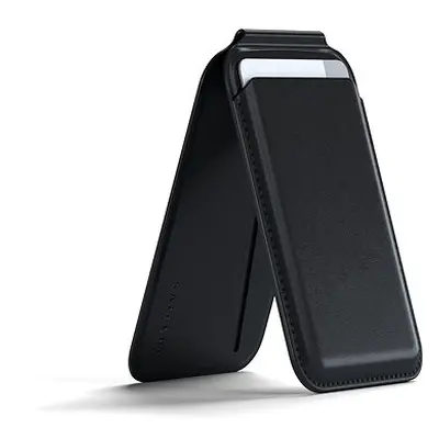 Satechi Vegan-Leather Magnetic Wallet Stand Black