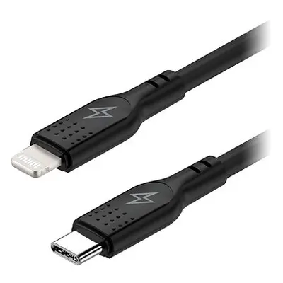 AlzaPower SilkCore USB-C to Lightning MFi, 1m schwarz