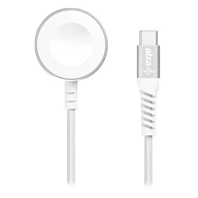AlzaPower WAC200S Wireless MFi Charger für Apple Watch silber